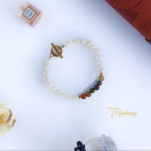 Pearl and Gemstone Bacelet